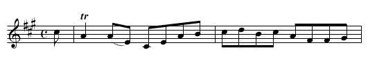 Annie Is My Darling - staff notation