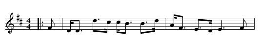 Annie Laurie - staff notation
