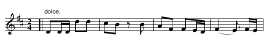 ANNIE LAURIE - staff notation