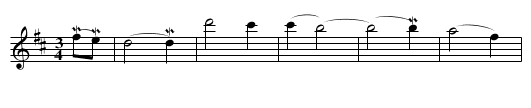 Annie Laurie - staff notation