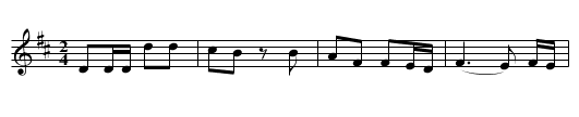 Annie Laurie - staff notation