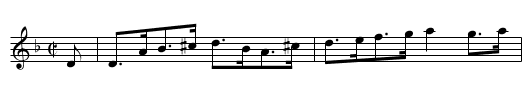 Annie's Hornpipe - staff notation