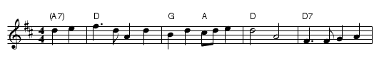 Anniversary Reel - staff notation