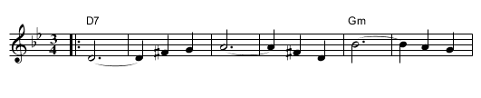 Anniversary Waltz - staff notation