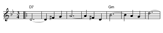 Anniversary Waltz - staff notation