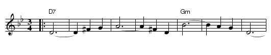 Anniversary Waltz - staff notation