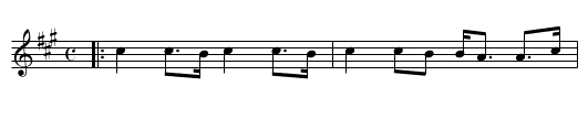 &Aring;nonschottis - staff notation