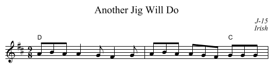 Another Jig Will Do - staff notation