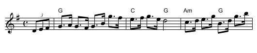 Anselm Lingnau's Compliments to Rik de Vroome - staff notation