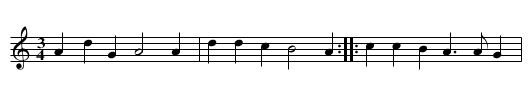 Anthoinette - staff notation