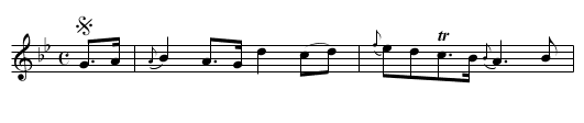 Anthy the Lovely - staff notation