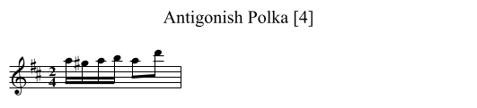 Antigonish Polka [4] - staff notation