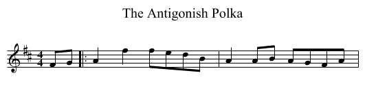 Antigonish Polka, The  - staff notation