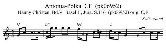 Antonia-Polka  CF  (pk06952) - staff notation