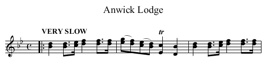 Anwick Lodge - staff notation