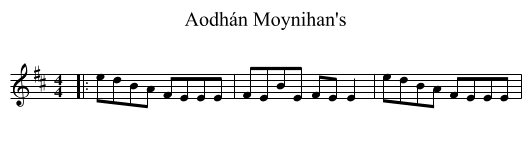 Aodhán Moynihan's - staff notation