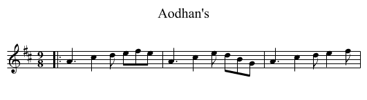 Aodhan's - staff notation