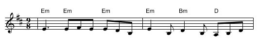 Aoibhneas Eilis Ni Cheallaigh - staff notation