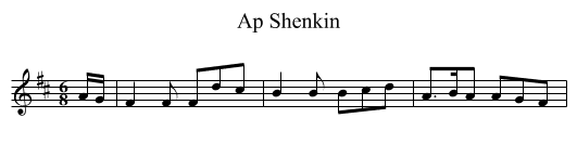 Ap Shenkin - staff notation