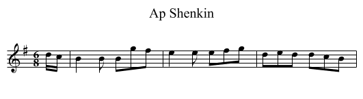 Ap Shenkin - staff notation