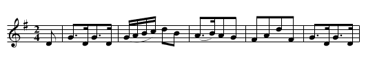 Ap Tripcet ap Shôn - staff notation