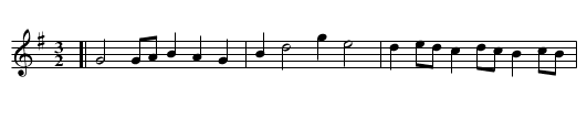 Apollo and Daphne - staff notation