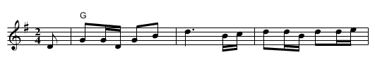 Äppelbo gånglåt - staff notation