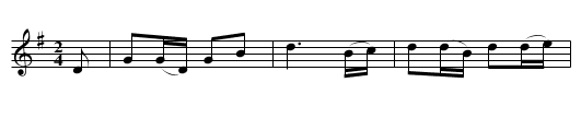 Äppelbo gånglåt - staff notation