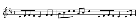 Apple Blossom [1] - staff notation