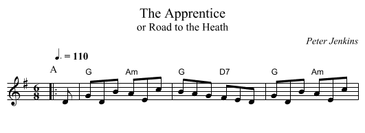 Apprentice, The  - staff notation