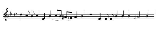 April is in my Mistress's face - staff notation