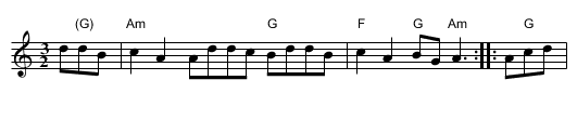 Ar cistr 'zo mad - staff notation