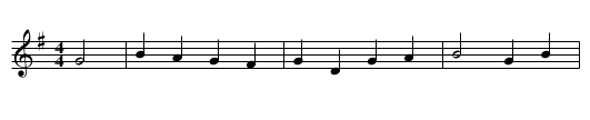 Ar Gyfer Heddiw'r Bore - staff notation