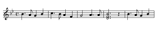 Ar H?d y Nôs - staff notation