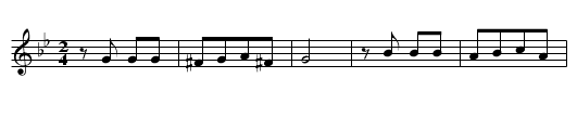 Ar martolod en e vagig - staff notation