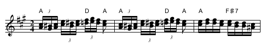 Arabas perna (1) - staff notation