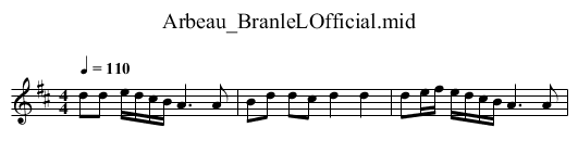 Arbeau_BranleLOfficial.mid - staff notation