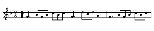 Arcadian Nuptials, the  - staff notation