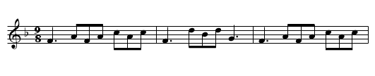 Arcadian Nuptuals - staff notation