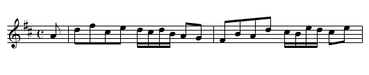 Ardrossan Castle Hornpipe - staff notation