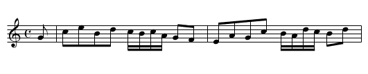 Ardrossan Castle - staff notation