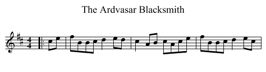 Ardvasar Blacksmith, The  - staff notation