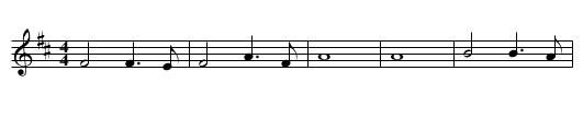 Argan Mór - staff notation