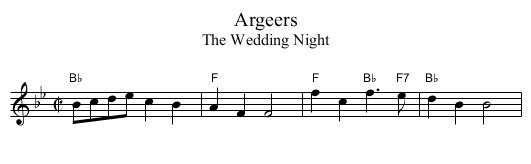 Argeers - staff notation