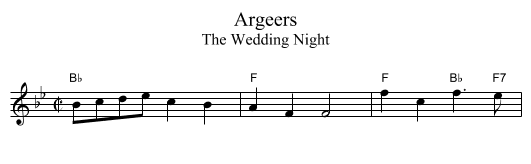 Argeers - staff notation