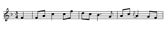 Argyle's Courtship - staff notation