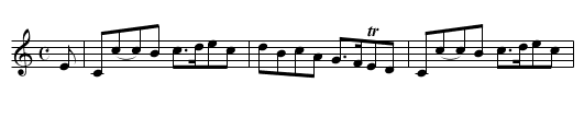 Argyll's Bouling Green - staff notation