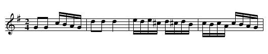 Ariadne - staff notation