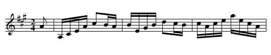 Ariel Hornpipe - staff notation