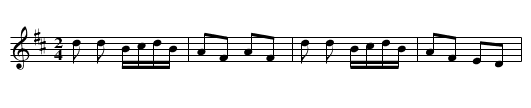 Armagh Polka - staff notation